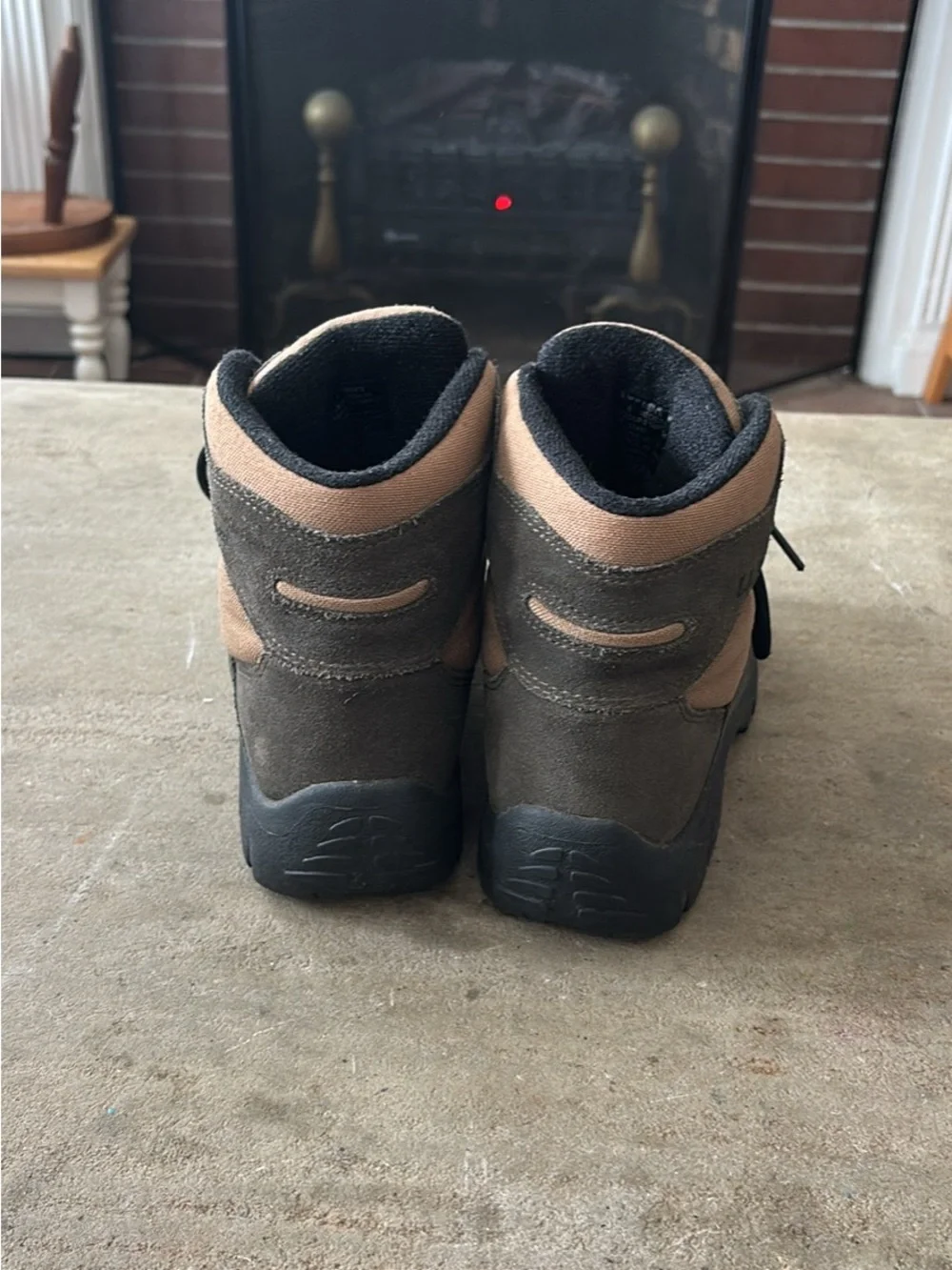 Vtg L.L Bean Brown Suede/Canvas Hiking Trail Lace-Up Boots Women’s Sz 9 Medium